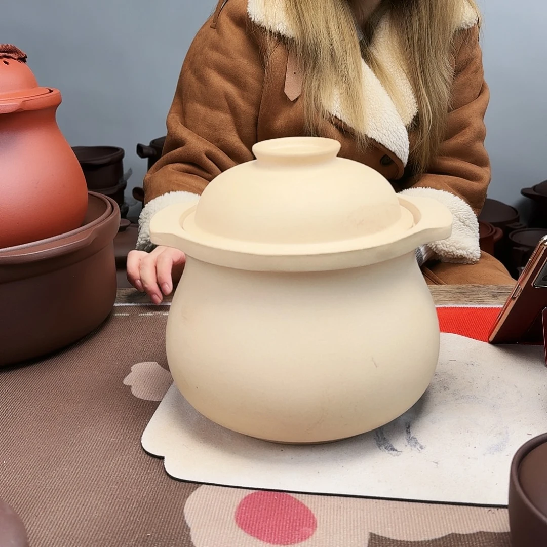 紫砂砂锅4升微微微瑕