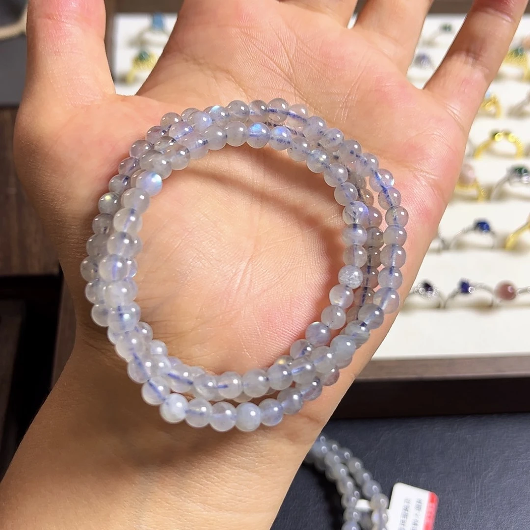 水晶手串未镶嵌灰月光