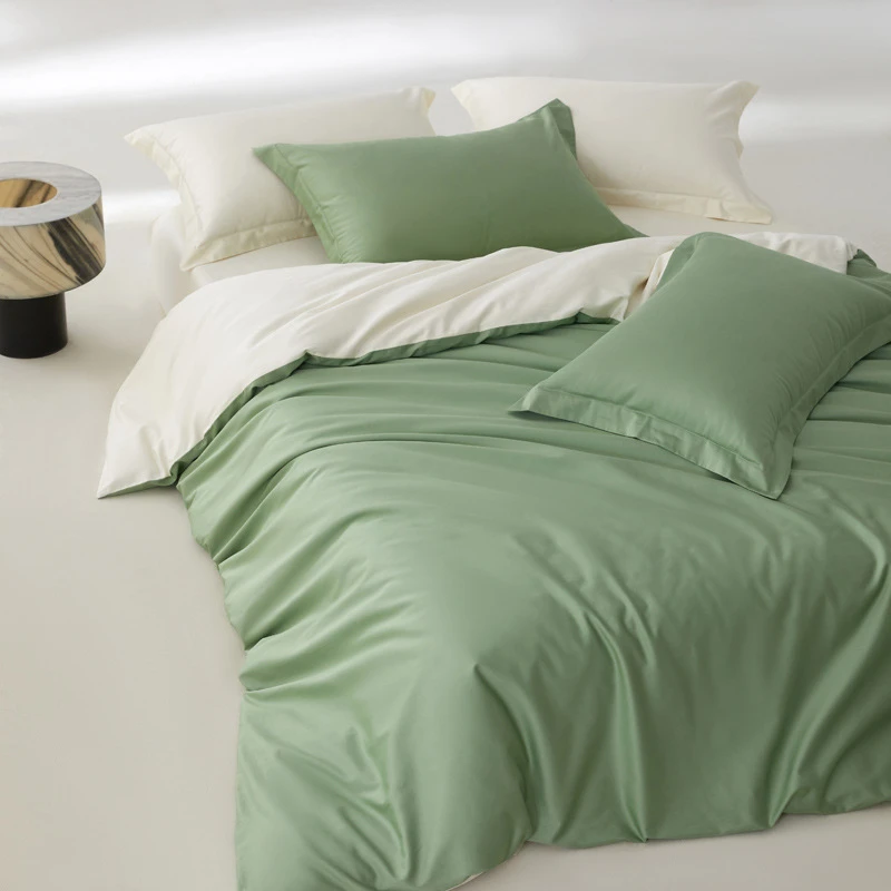 婴儿级A类100S新疆长绒棉四件套丝滑柔软全棉学生宿舍单人三件套