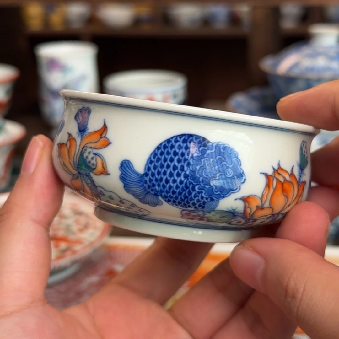 ****行纯手工手绘陶瓷茶具