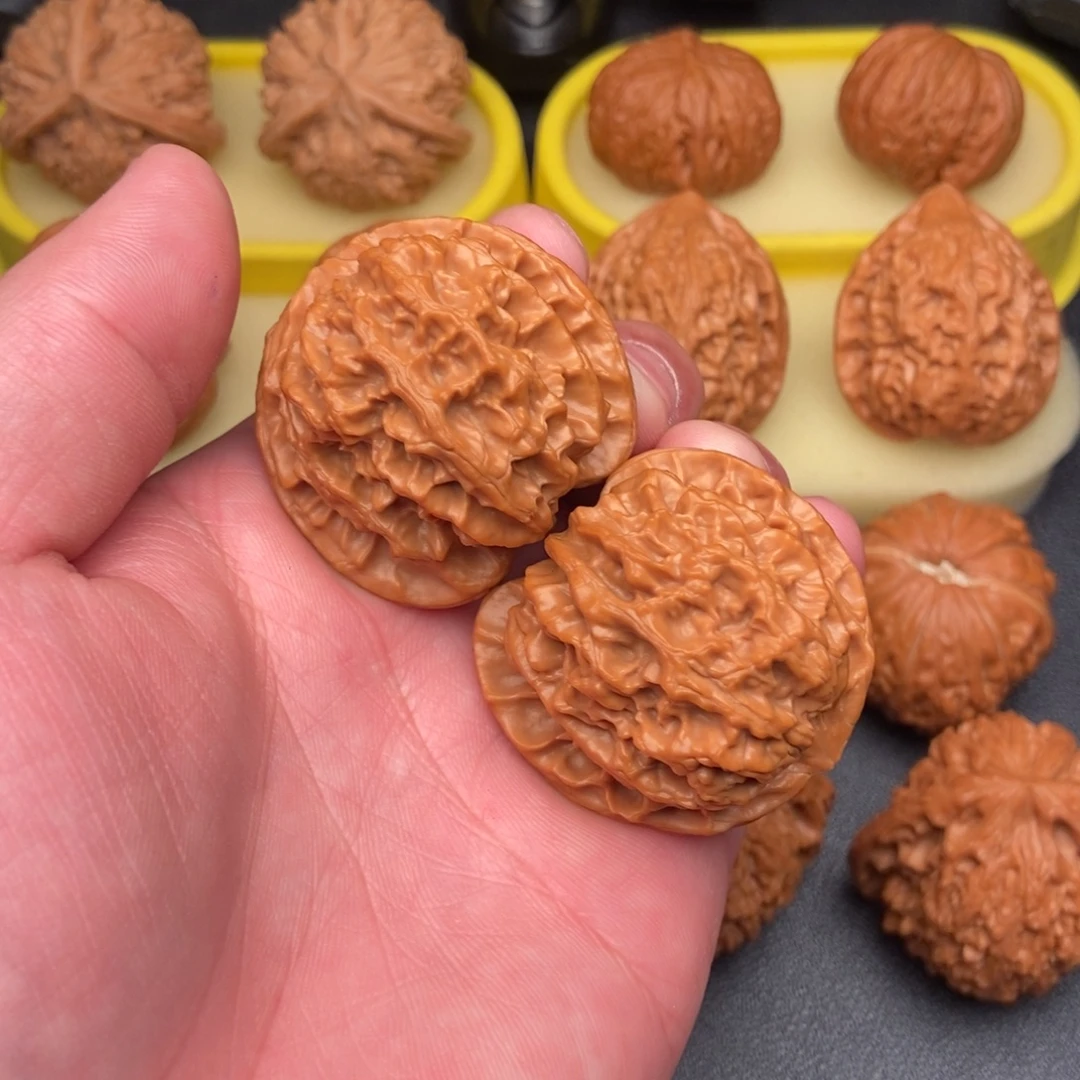 橙***橙文玩核桃把件平果41