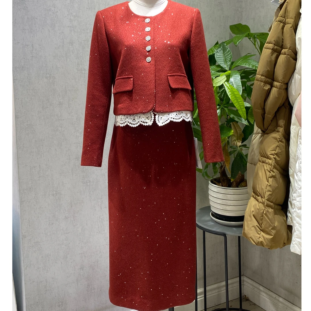 Y5132031回味依衣2025春显瘦气质百搭女士套裙