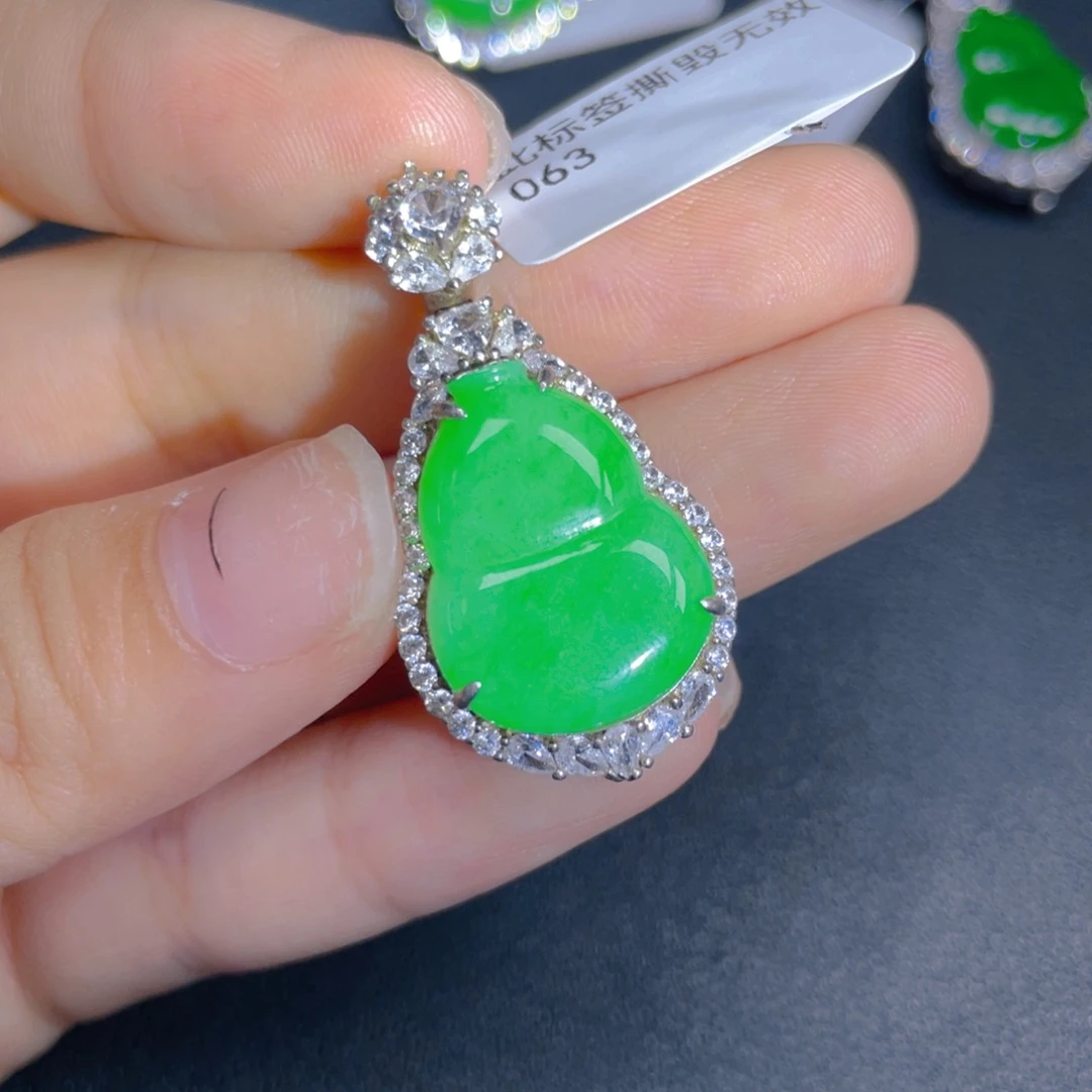 翡翠银S925镶嵌颈饰hhh