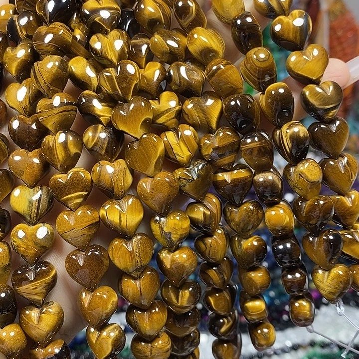 玛瑙/玉髓未镶嵌珠宝半成品天然虎眼屁桃卡12mm15颗