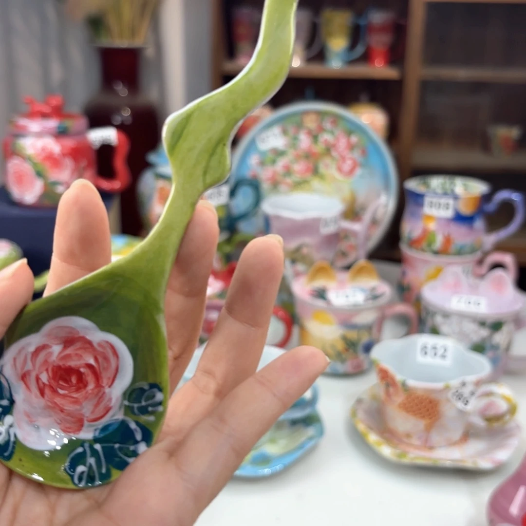 景德镇手绘高温釉下彩陶瓷茶具