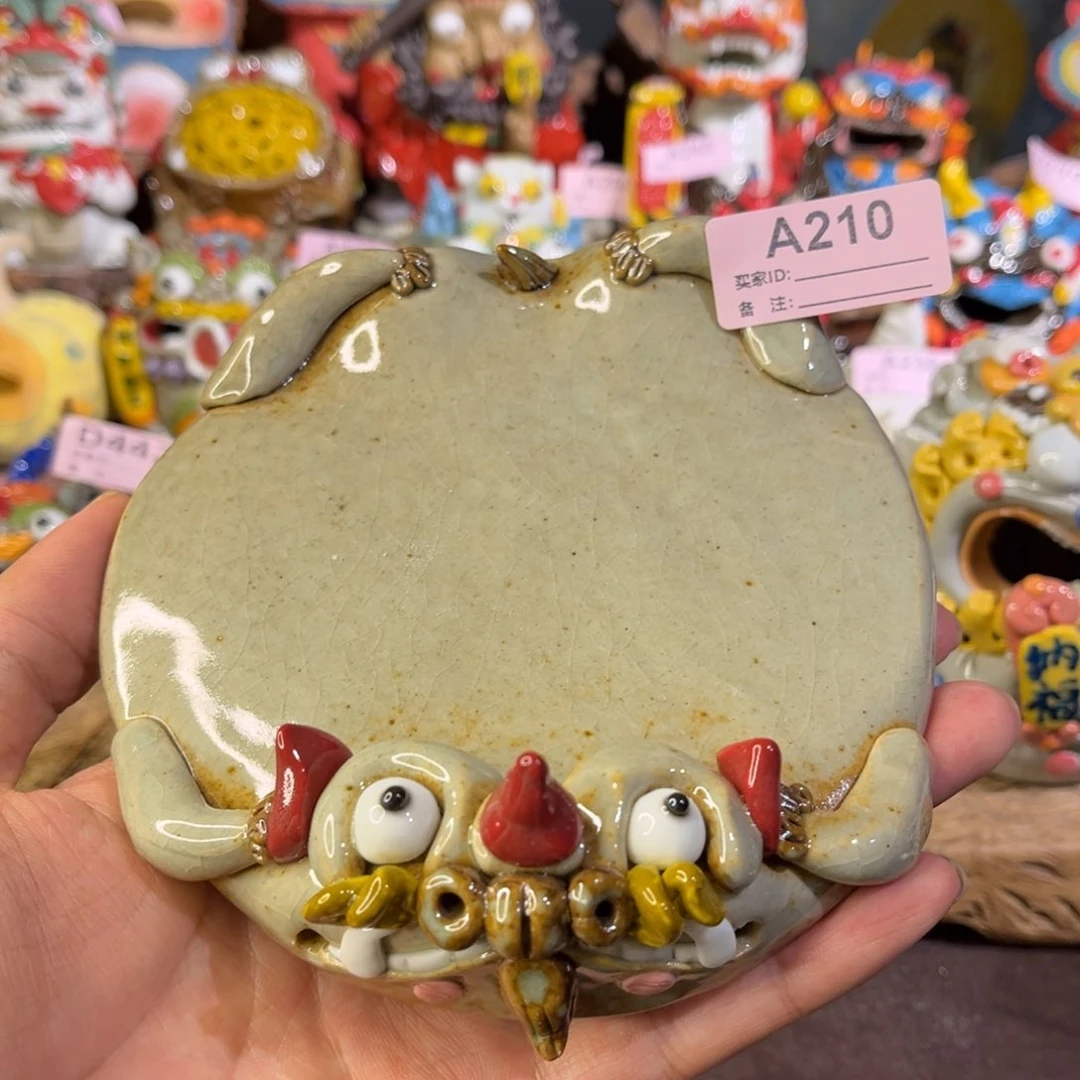 泥塑纯手工茶宠摆件