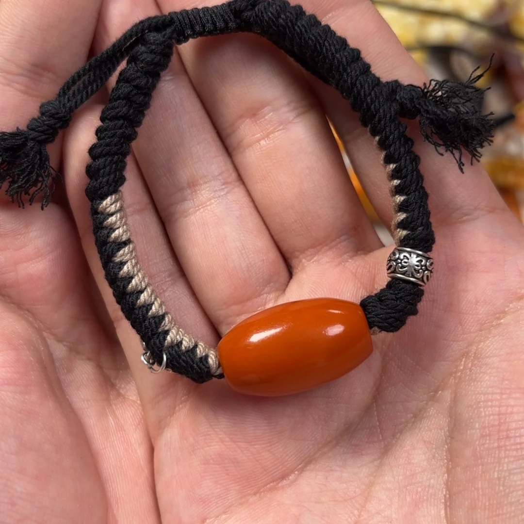 蜜蜡裸石未镶嵌活***w手绳