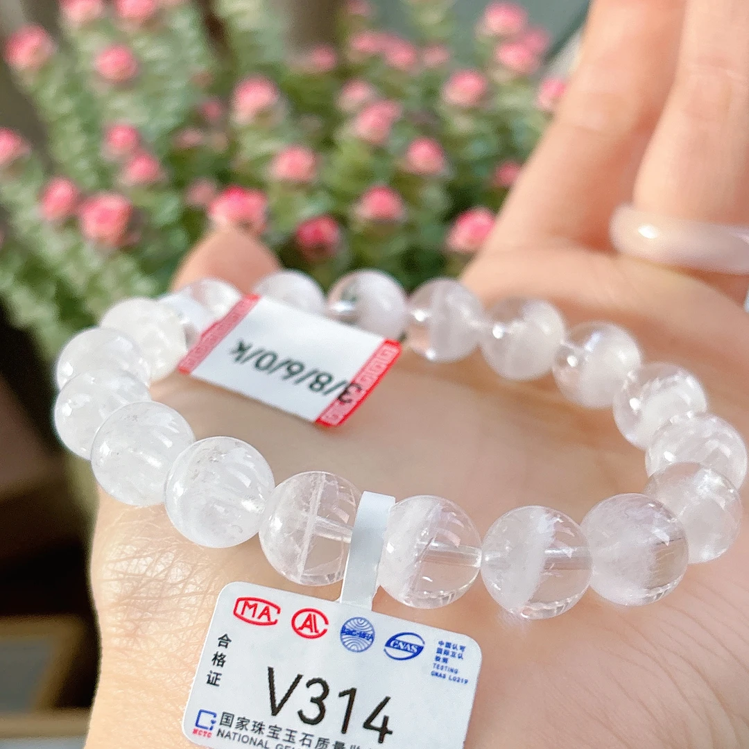 【阿波严选】天然水晶白幽灵手链-V314
