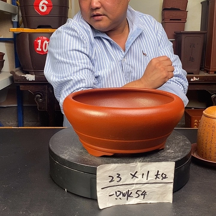 紫砂花盆货号一只WK54