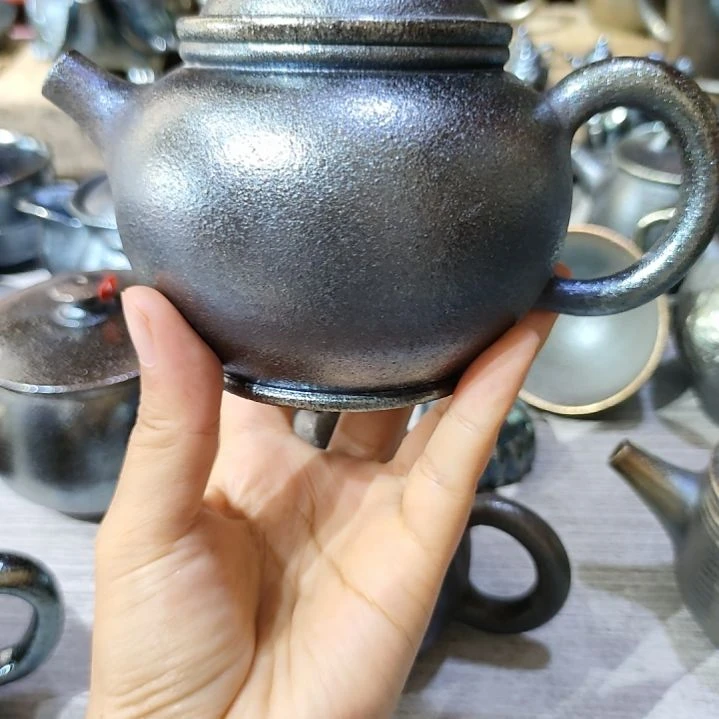 建水紫陶柴烧特价壶