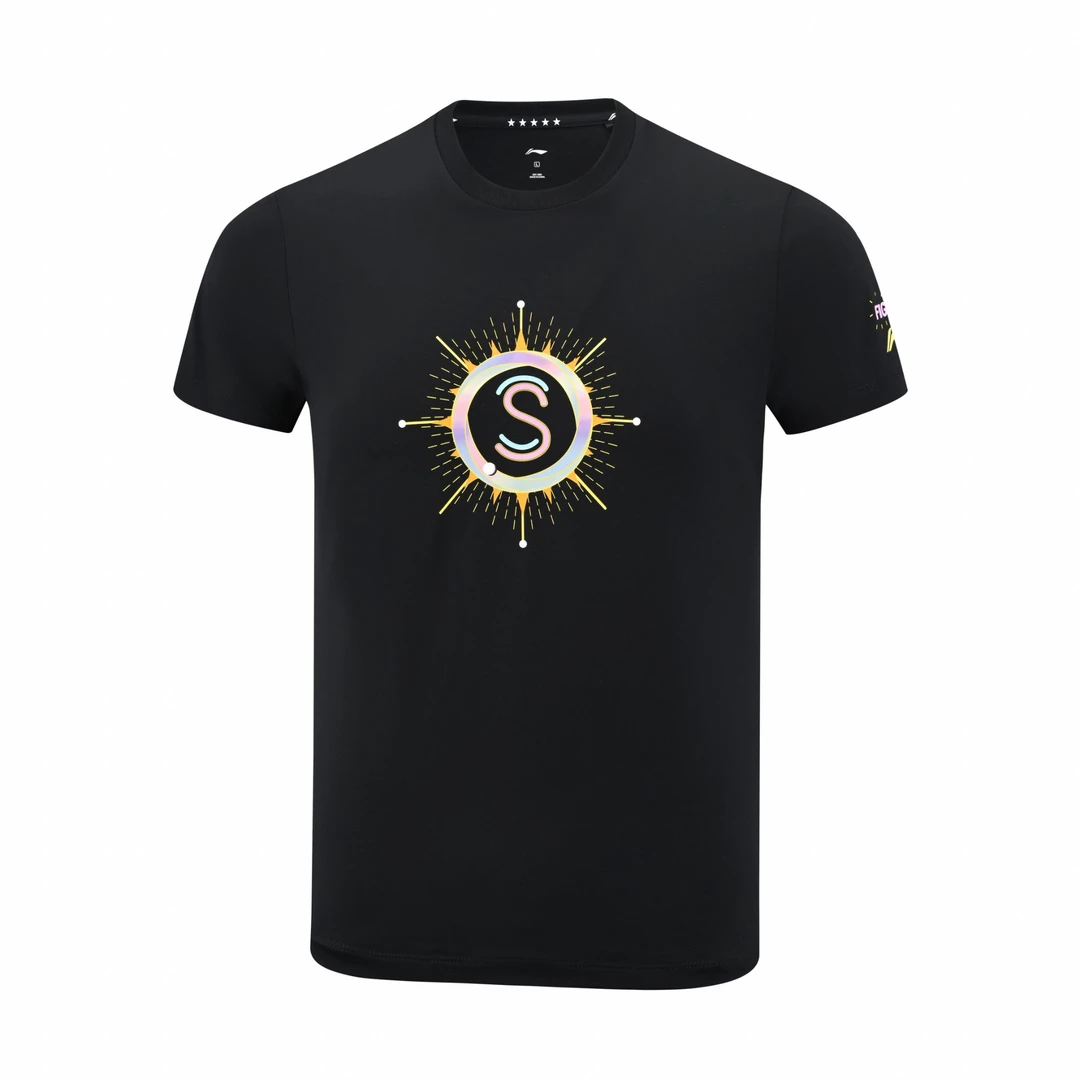 LI-NING/李宁【曹巍推荐】李宁乒乓孙颖莎同款短袖文化衫AHSVC95-1