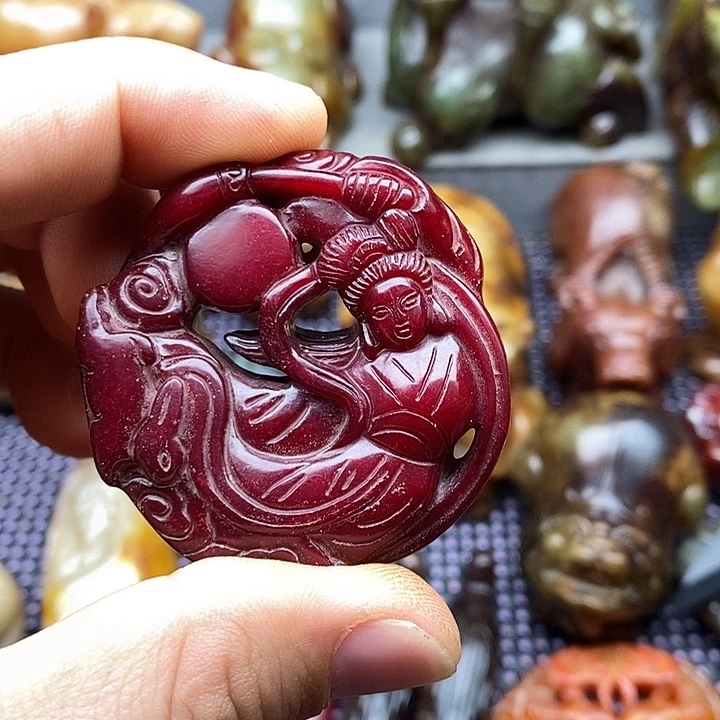 未镶嵌蛇纹石玉颈饰