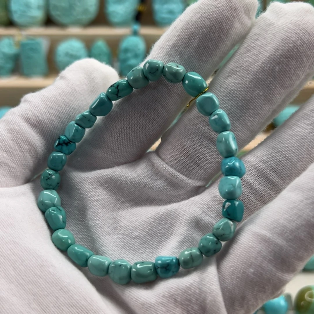 未镶嵌绿松石随形手串6.2mm