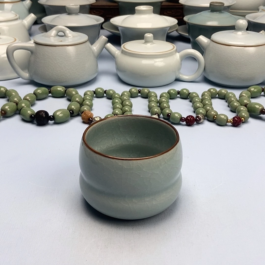 杯仿古釉葫芦杯原矿原釉原产地