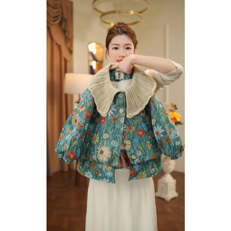 女童棉服2025冬季新款加厚外套洋气中大童儿童冬装外套3777