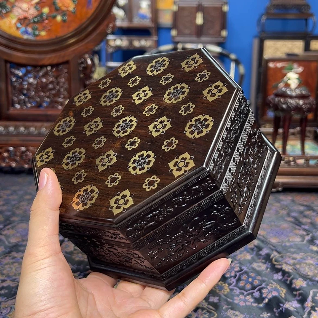 【闪购商品】黑酸枝木类成套家具盒子