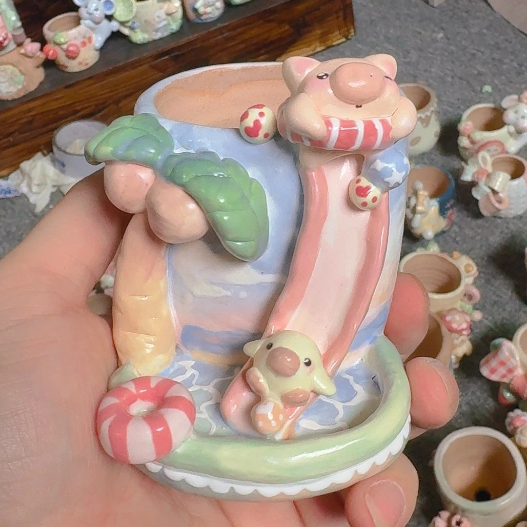 老梧家的手工陶瓷多肉花盆