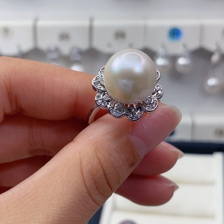 未镶嵌淡水珍珠戒指