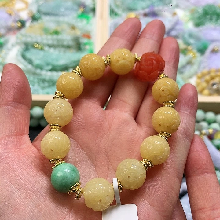 翡翠手链未镶嵌手串