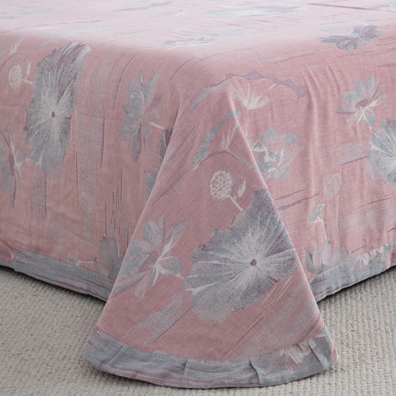 【琳桥】特价福利床单-A类全棉色织提花双层纱单床单加密