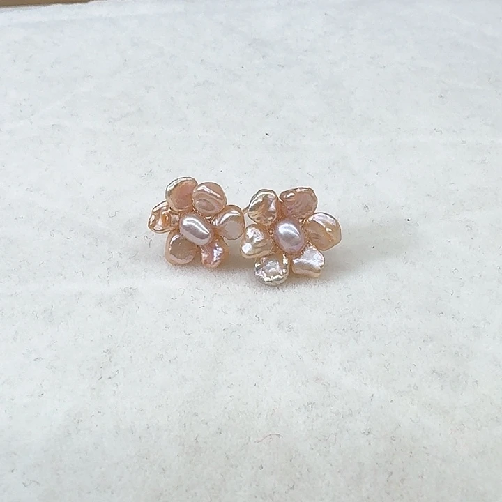 淡水珍珠发饰银S925镶嵌