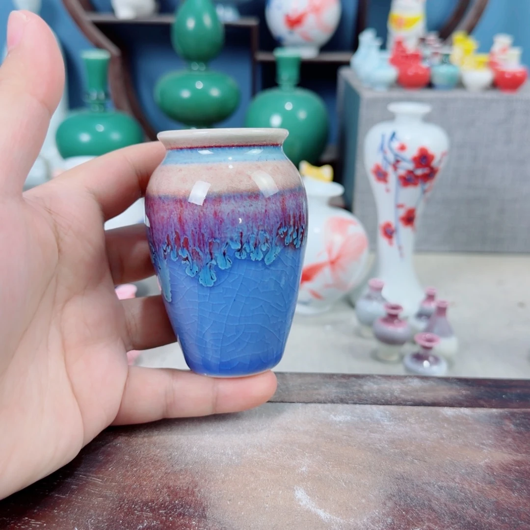 陶瓷手工小花器摆件