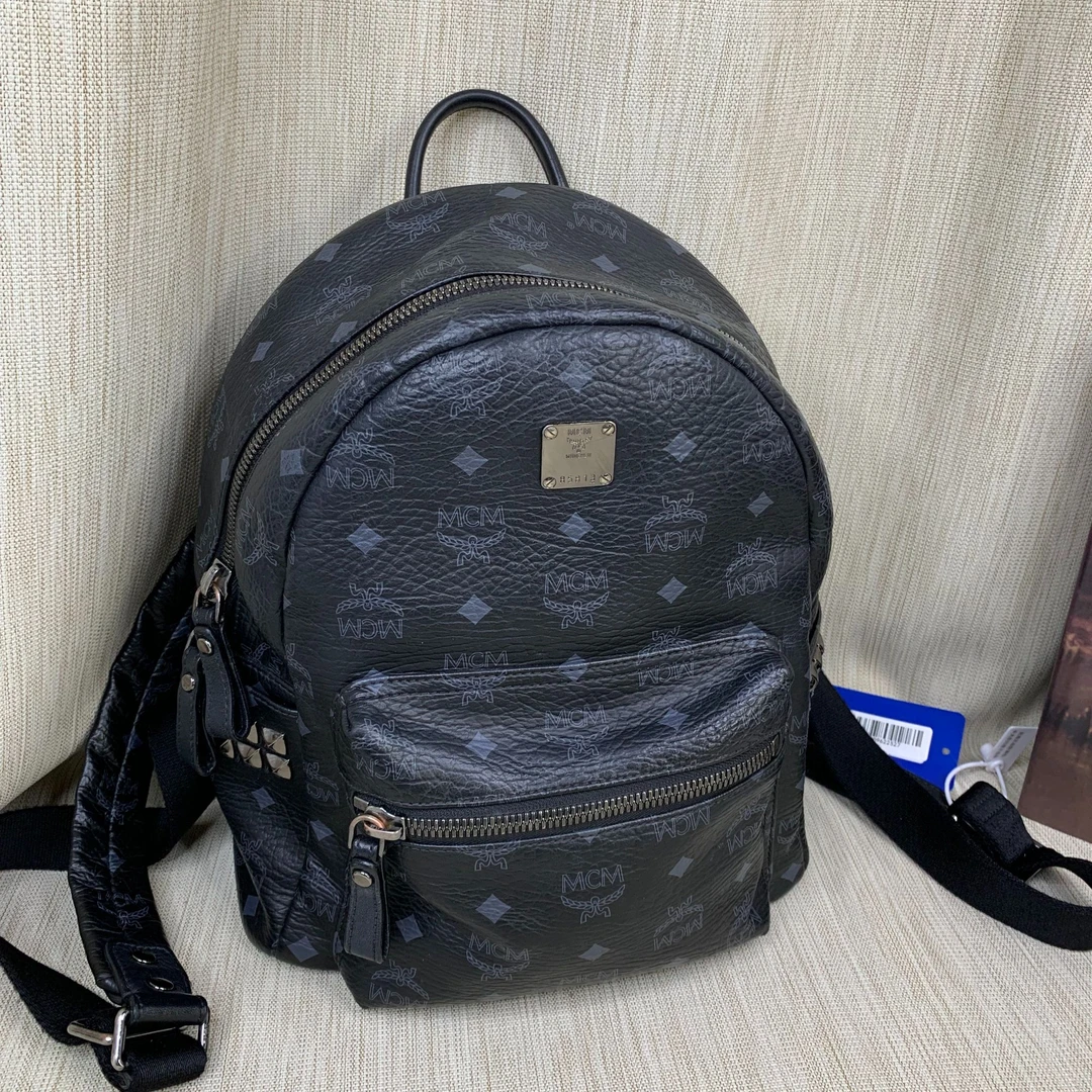 95新 MCM 黑色双肩包/SD09622527/2527