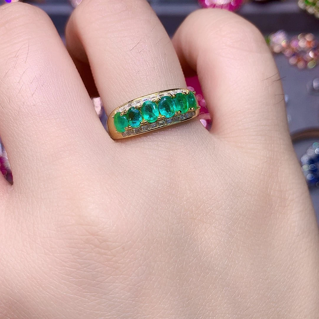 银S925镶嵌戒指祖母绿超*侠