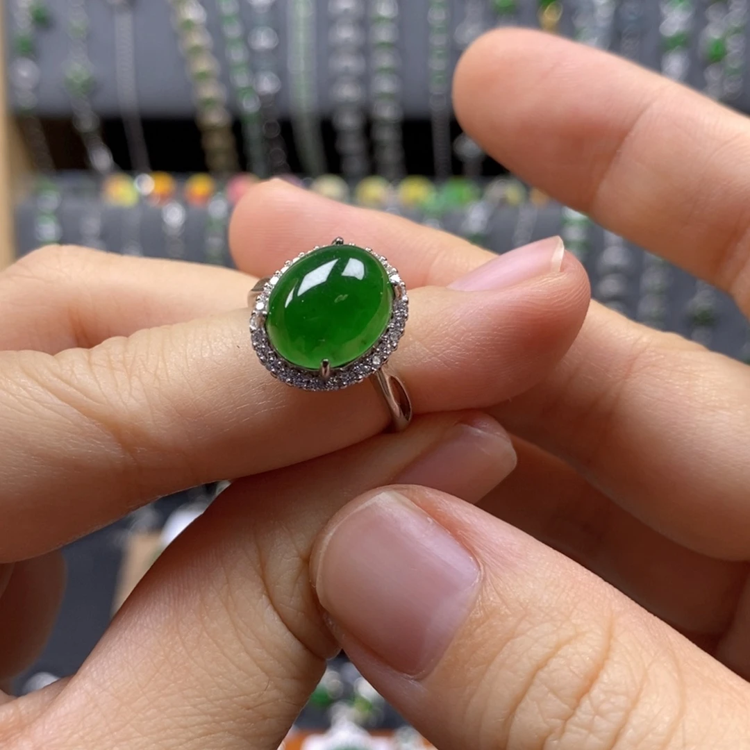翡翠银S925镶嵌颈饰15号
