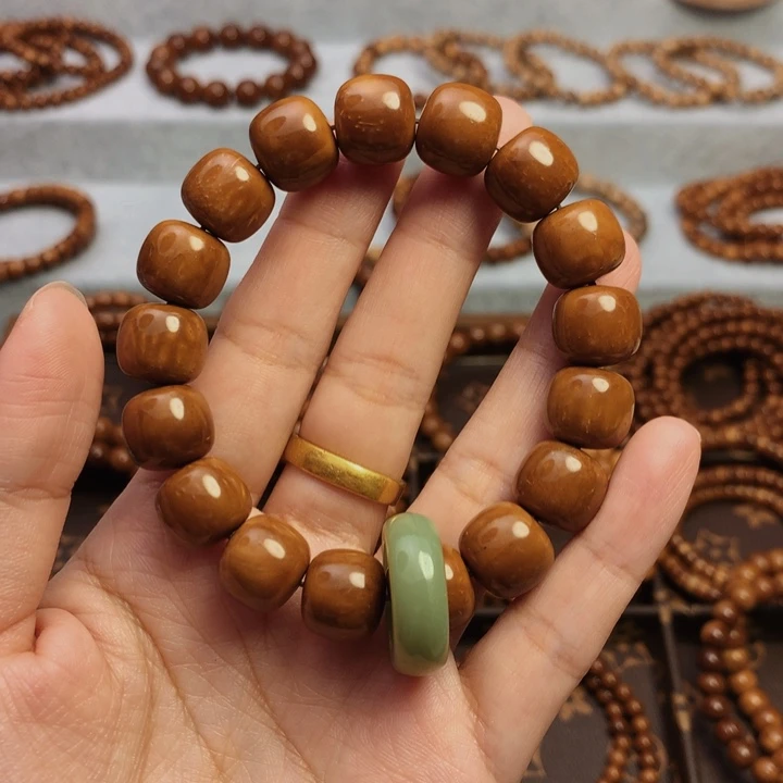 8***子果皮天然库克精挑老型卡13十配饰跑环单圈手串