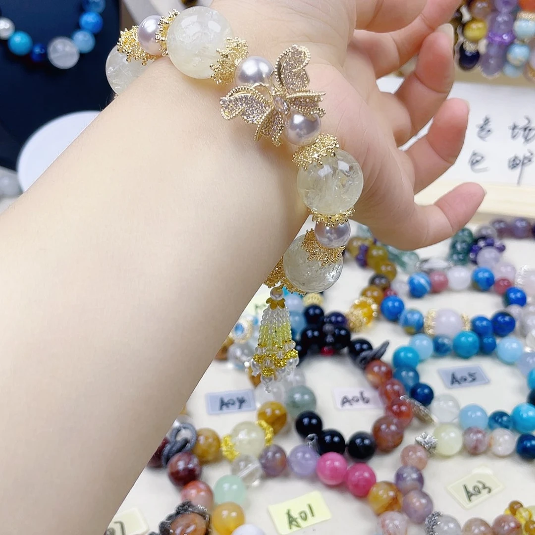 水晶手链银S925镶嵌