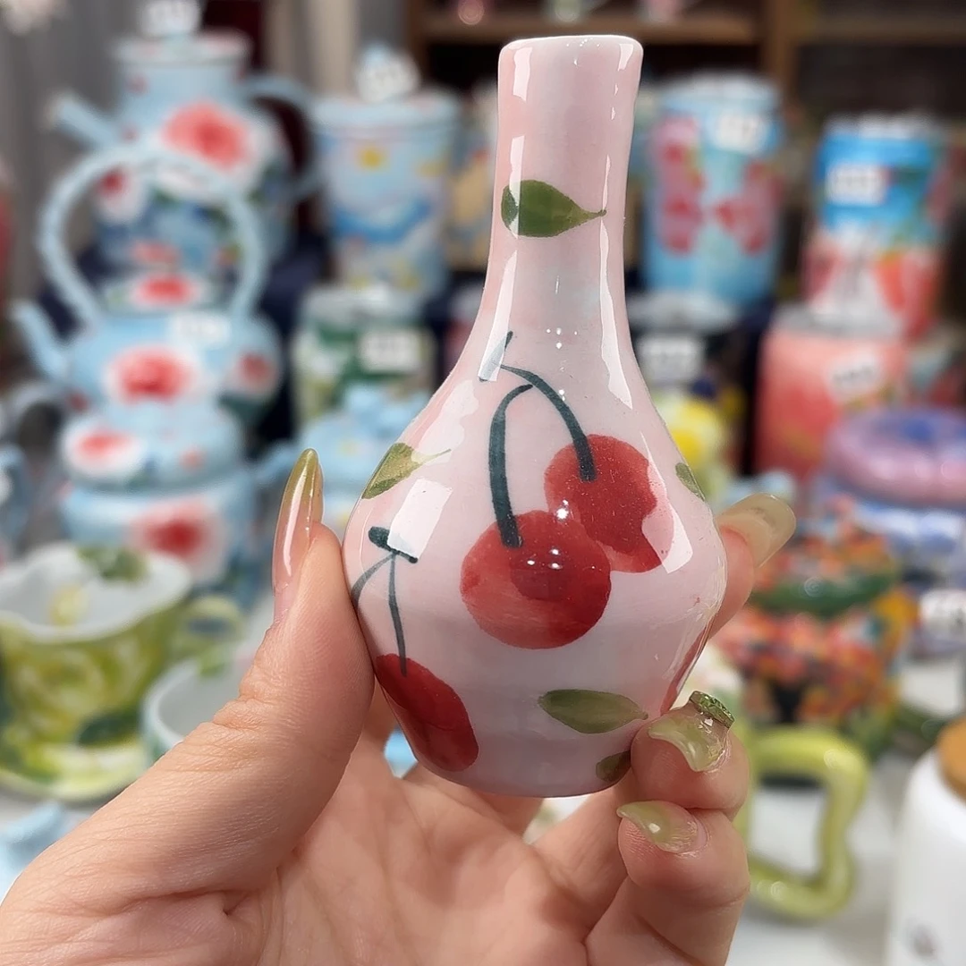景德镇手绘高温釉下彩陶瓷茶具