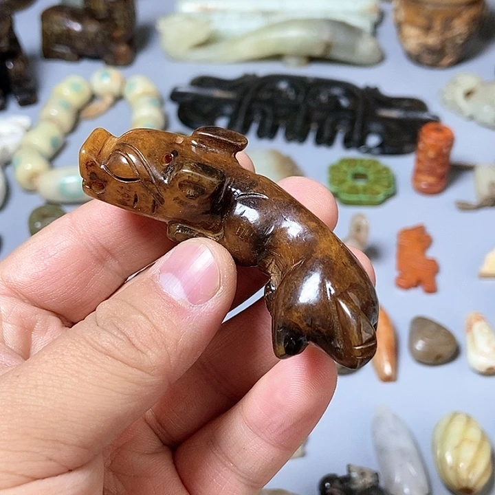 和田玉未镶嵌颈饰57