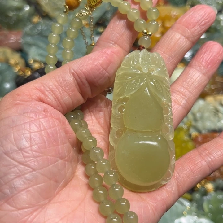 未镶嵌岫玉毛衣链