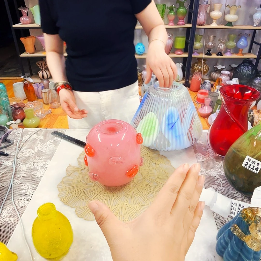 琉璃安妮琉璃花瓶艺术品不完美
