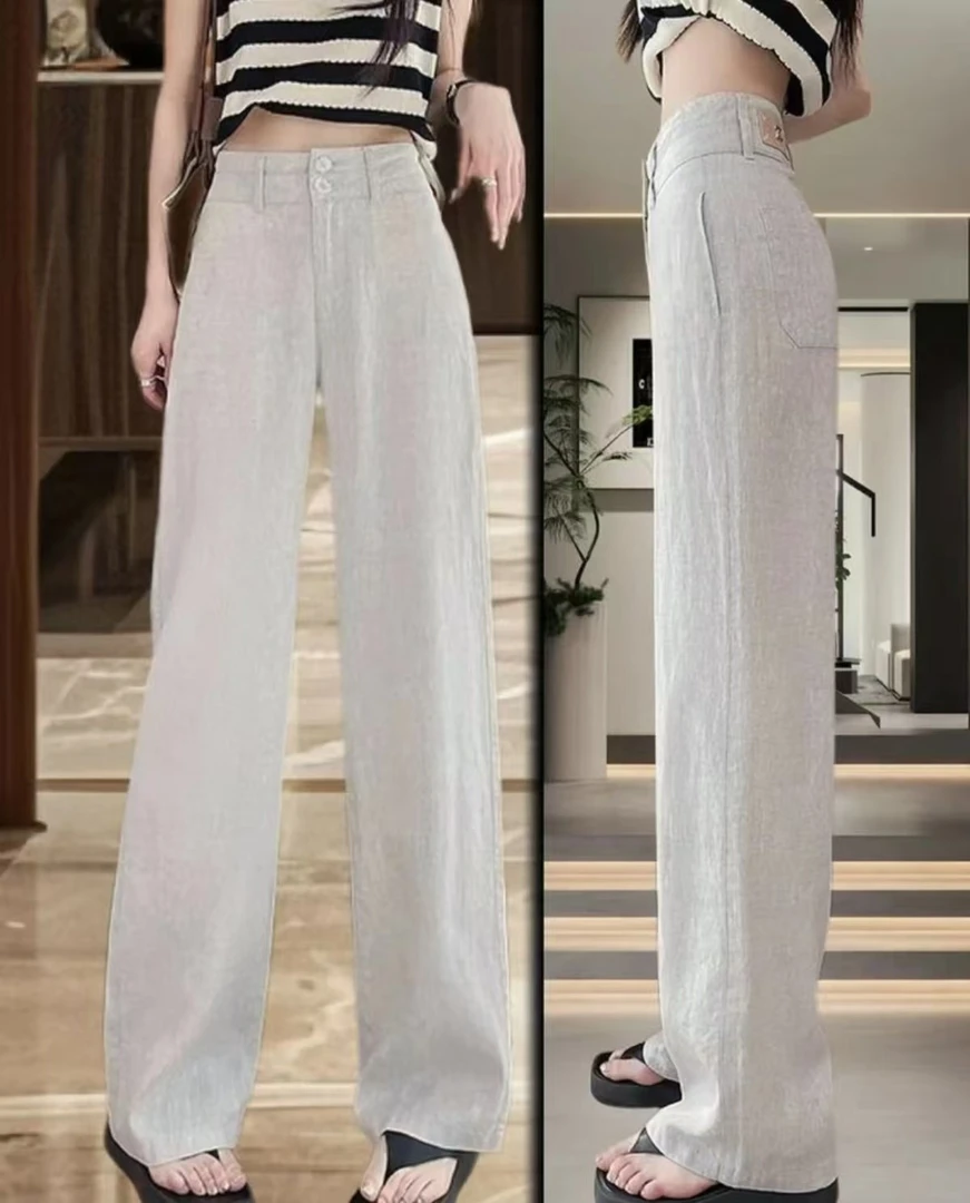 【A301-A400】休闲  百搭  高腰直筒牛仔裤 薄款《非图片款式》