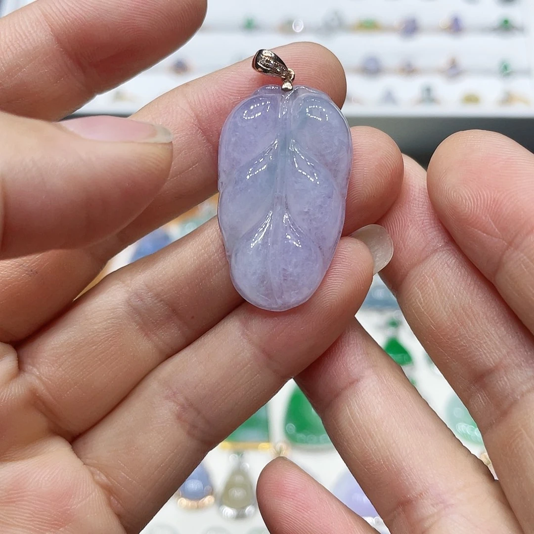 【闪购商品】翡翠18K金镶嵌吊坠(不含链)