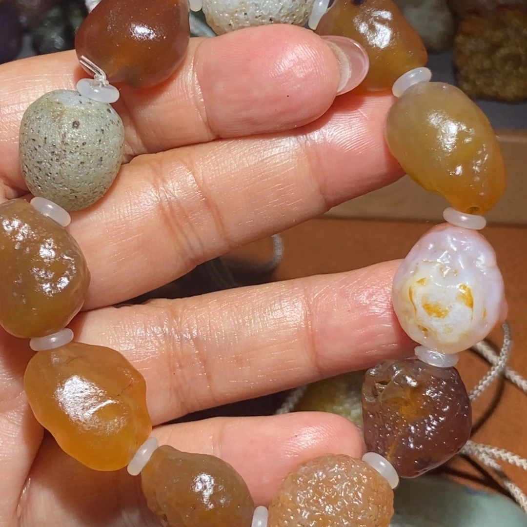 玛瑙/玉髓合金珠宝半成品