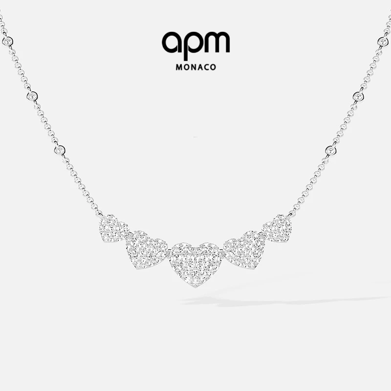 【新品】APM Monaco 爱心可调节项链精致高级感明星同款饰品时尚气