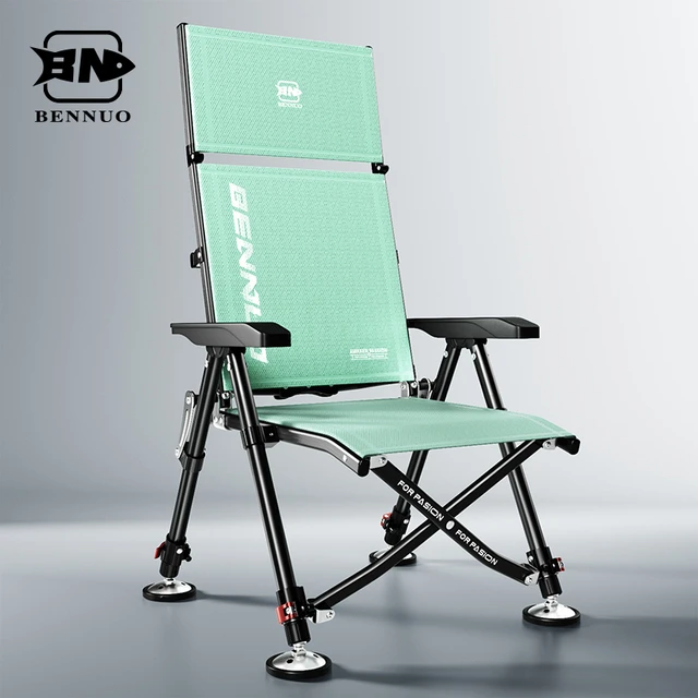 本诺钓椅2025新款欧式超轻折叠便捷钓鱼椅凳野钓多功能地形躺椅新