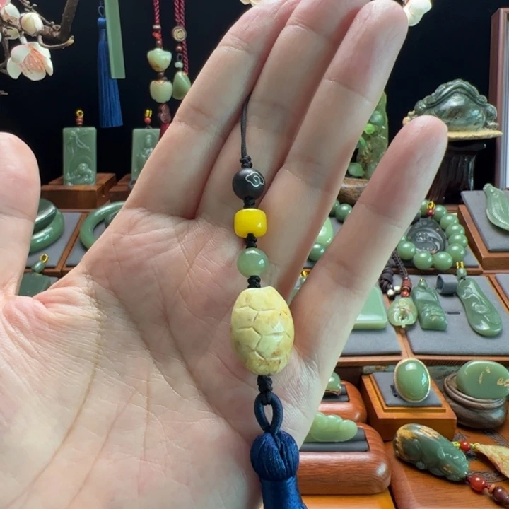 岫岩河磨玉（透闪石质玉）未镶嵌包链