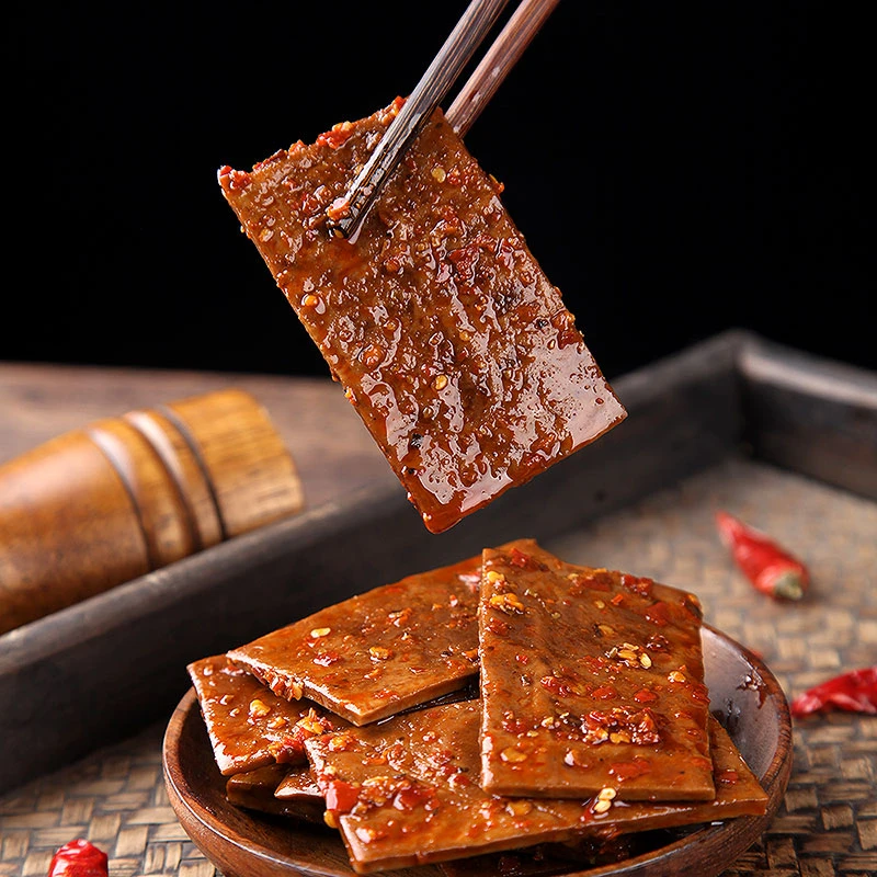 陳蓁涵四川牛皮豆干千张零食小吃休闲食品网红爆款豆腐干