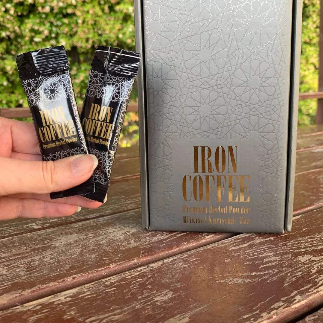 土耳其IRON草本代谢咖啡控食欲增加饱腹感消水肿提升活力固体饮料