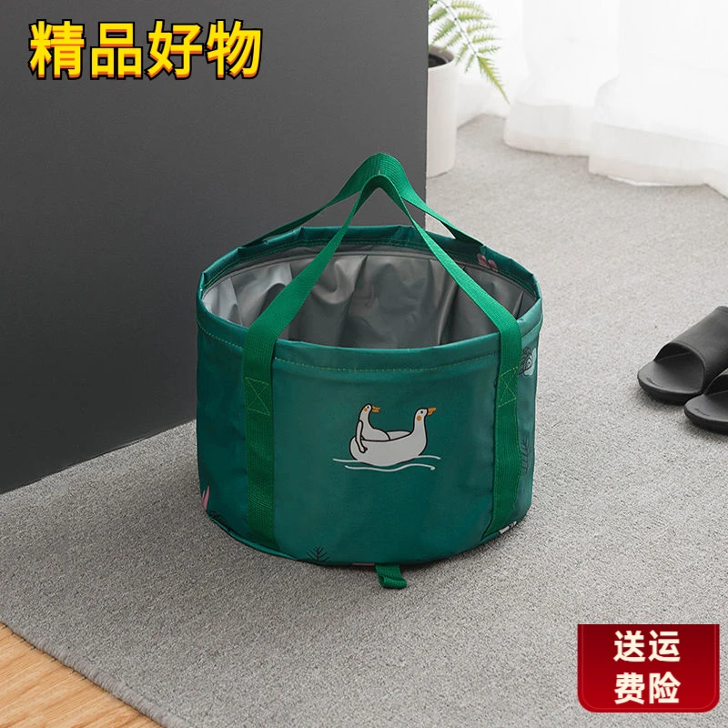 可折叠脸盆家用户外旅行泡脚洗脸盆便携式旅游大号水盆加厚洗衣盆