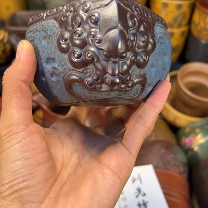 茶杯紫砂宜兴紫杯子