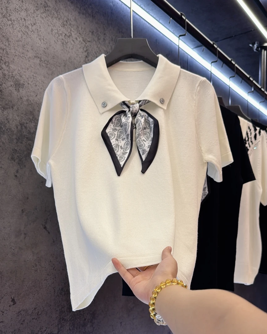 【定制大码女装80-200斤】减龄洋气POLO领显瘦百搭时尚上衣女2133