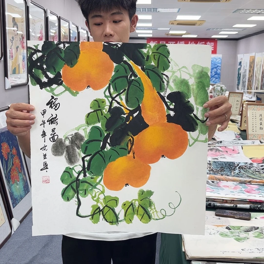 国画宣纸国画纯手绘作品