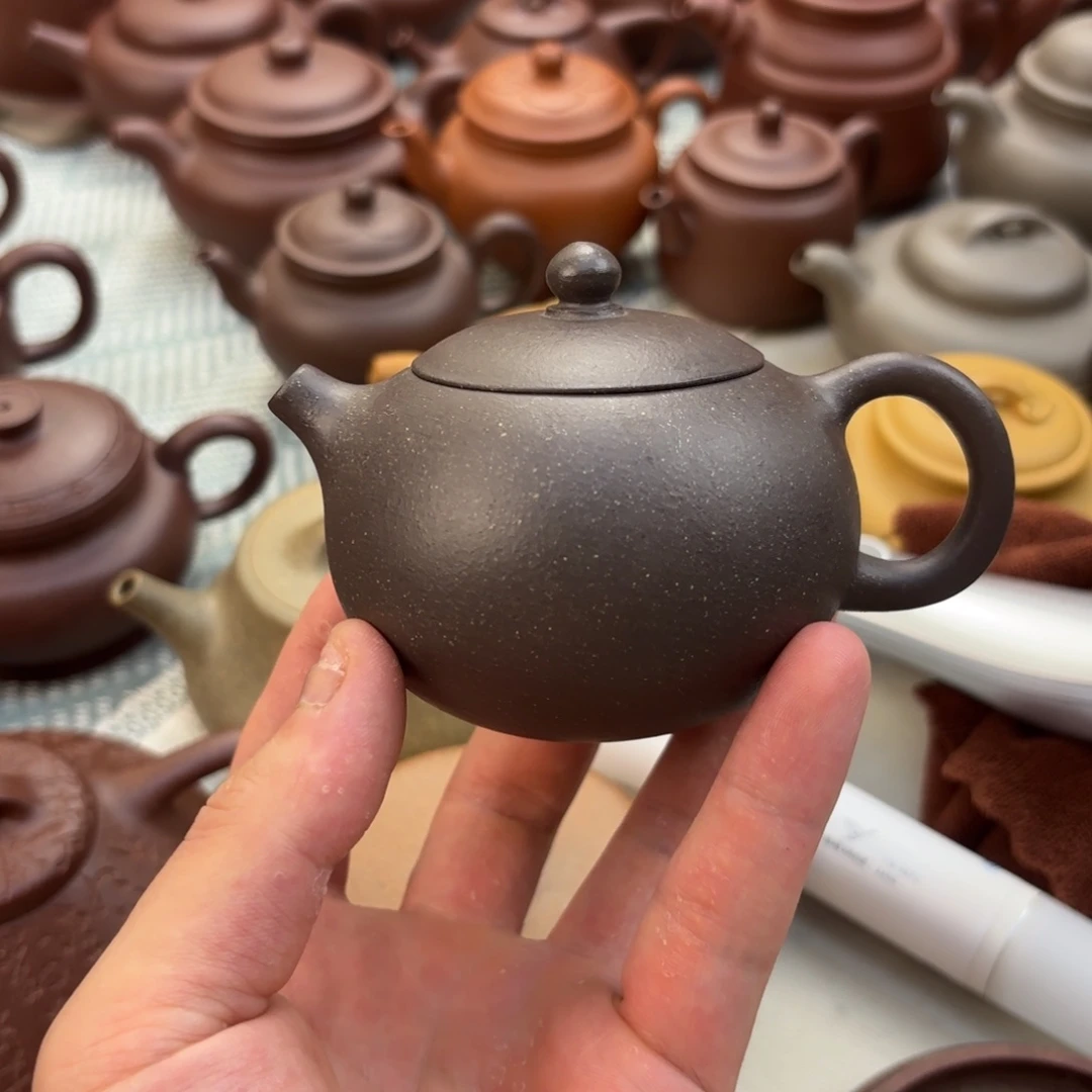 茶壶紫砂微瑕 西施 紫泥 150cc