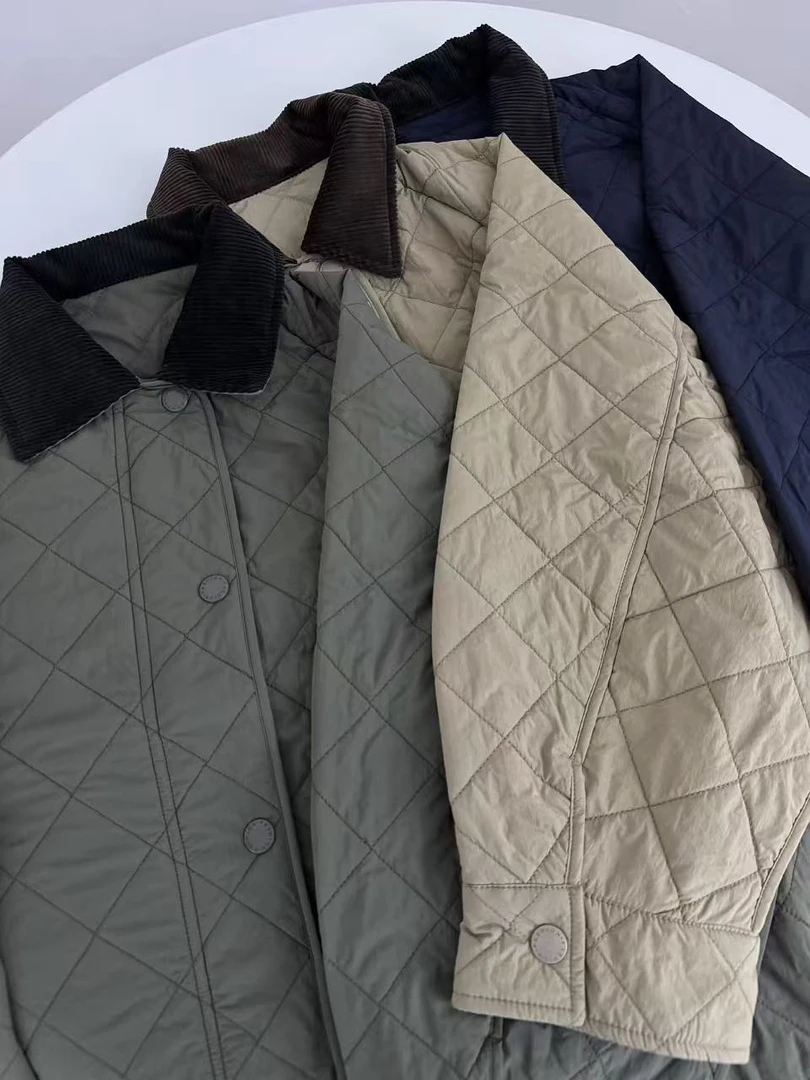【舒适主义】秋冬私服力荐绗线萎格薄款棉服外套