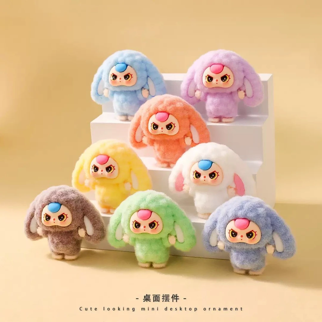babythree娃三岁摆件卡通可爱植绒公仔潮玩桌面装饰品创意小礼品